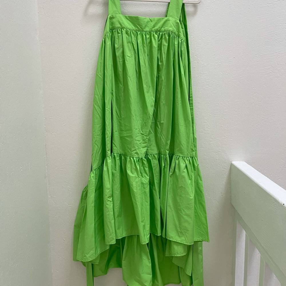 Vibrant Green Sleeveless Dress